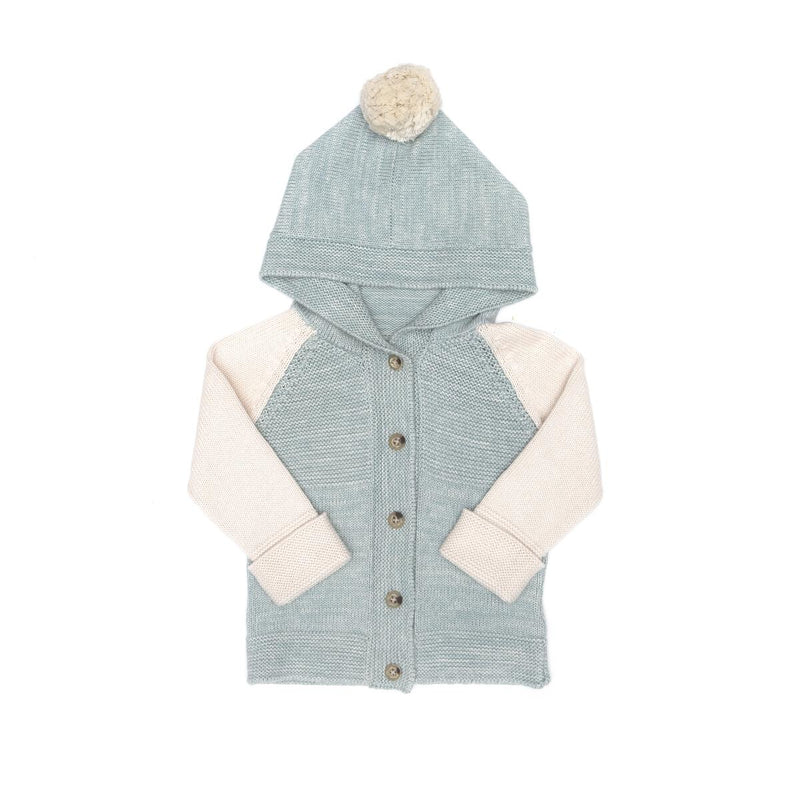 Two Tone Hooded Cardigan