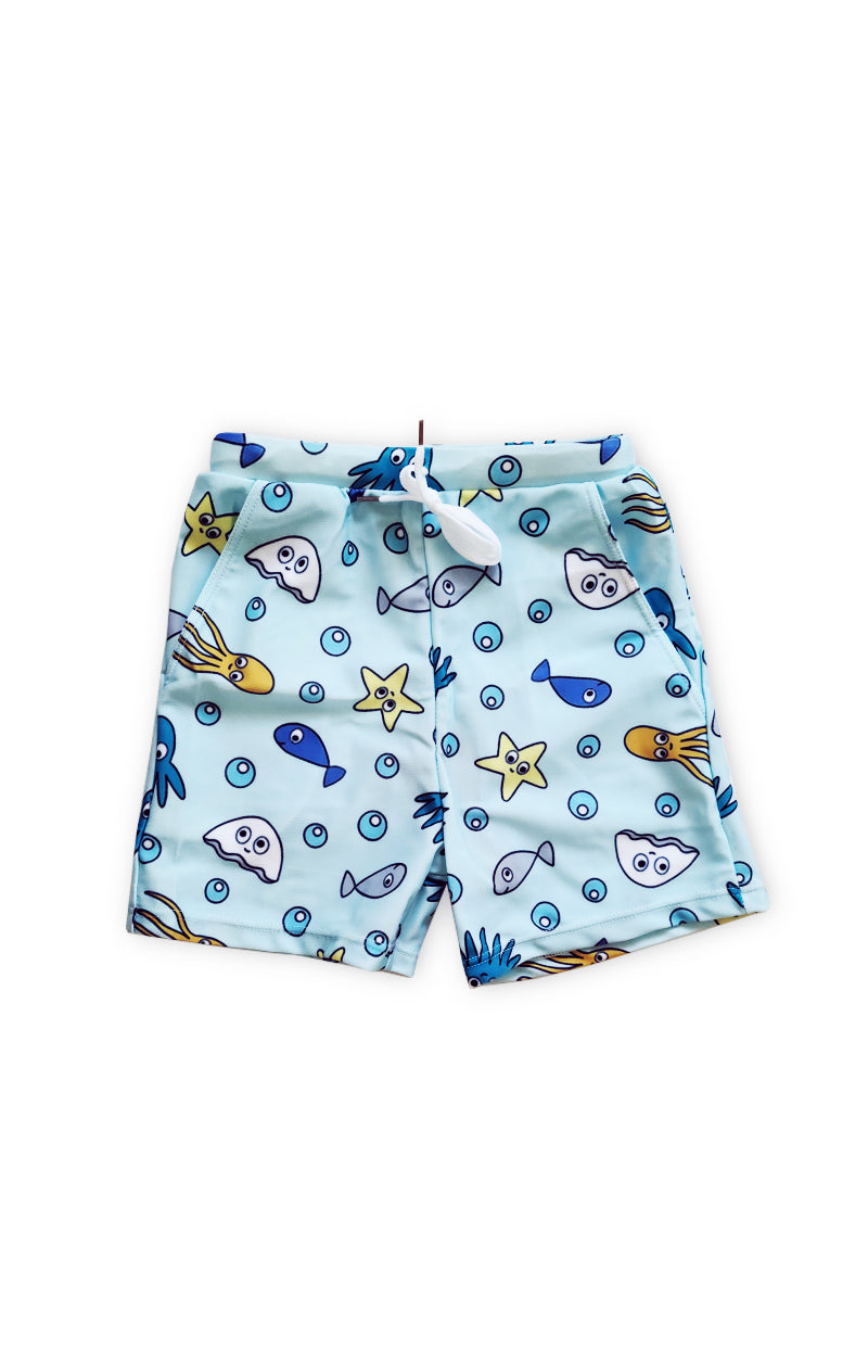 Silly Sea Faces Board Shorts