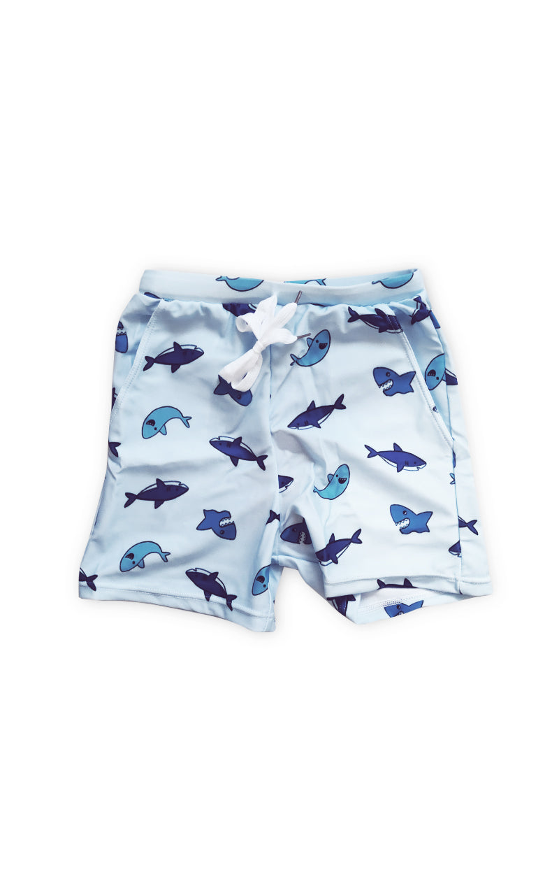 Friendly Shark Baby Board Shorts