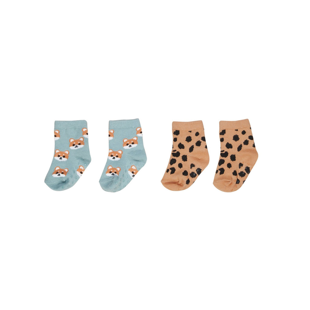 Shiba and Animal Print Sock Set