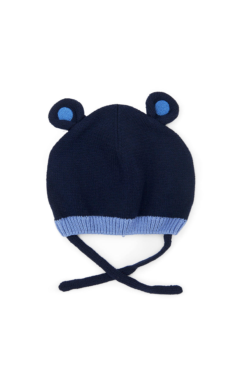 Blue Bear Ears Baby Winter Hat