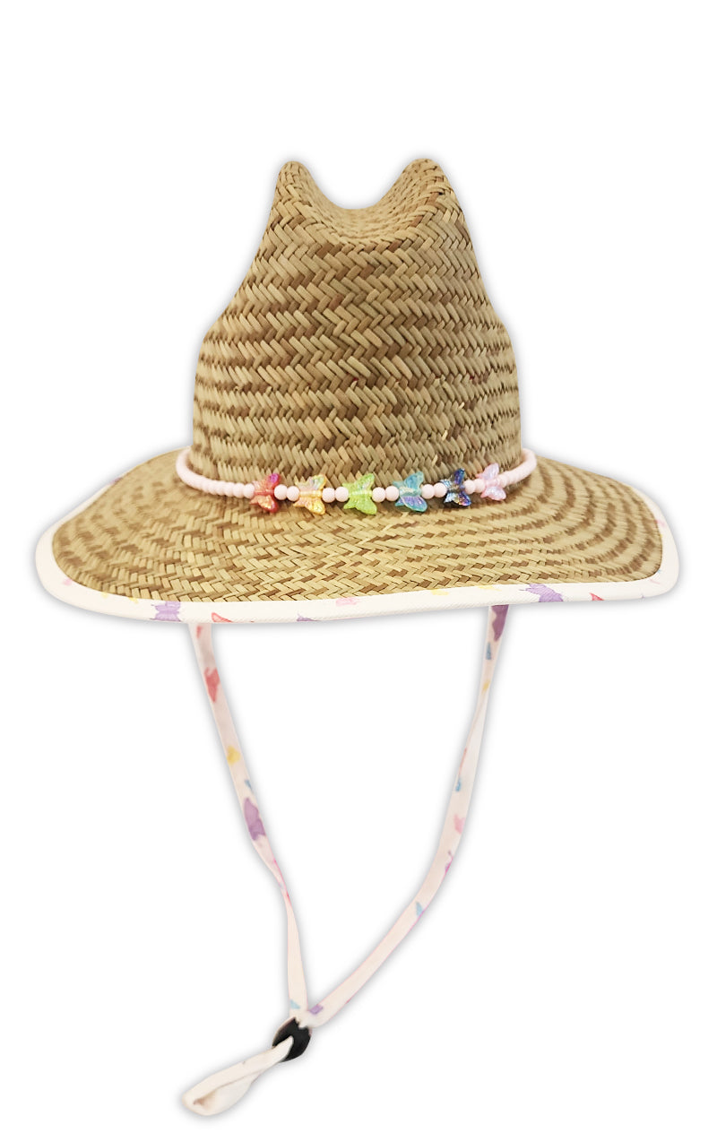 Beaded Butterfly Baby Lifeguard Hat