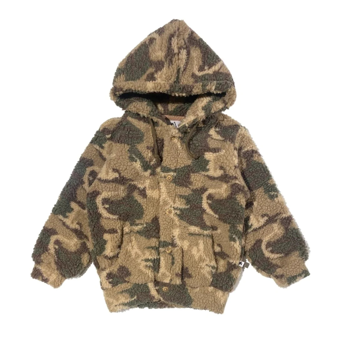 Camo Fleece Hooded Jacket